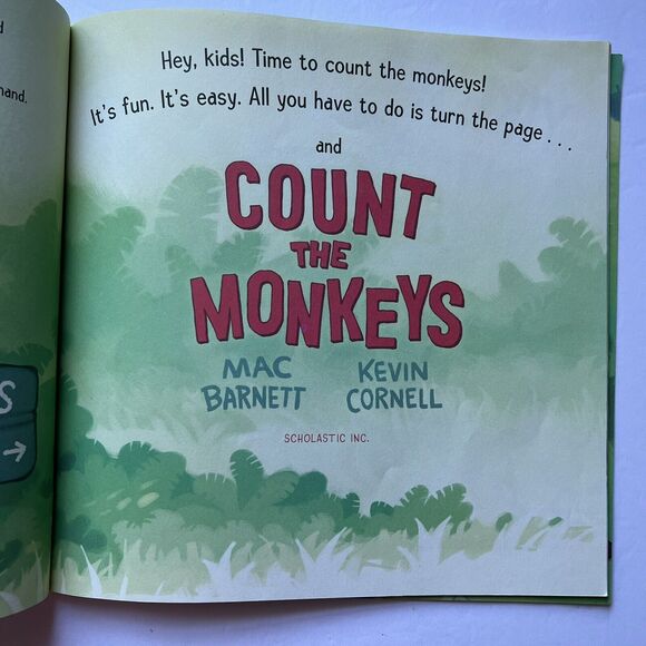 Set Of 2 Childrens Story Books Paperback Count the Monkeys Stop Monkeying Around - Picture 8 of 10